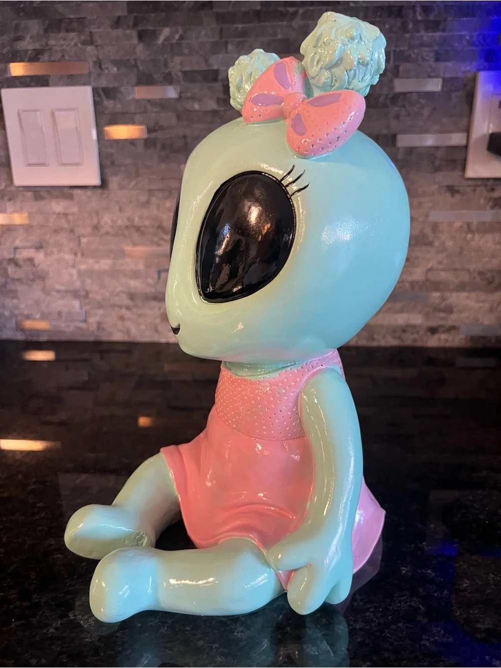Pastel Toddler Girl ALIEN, Halloween Decor